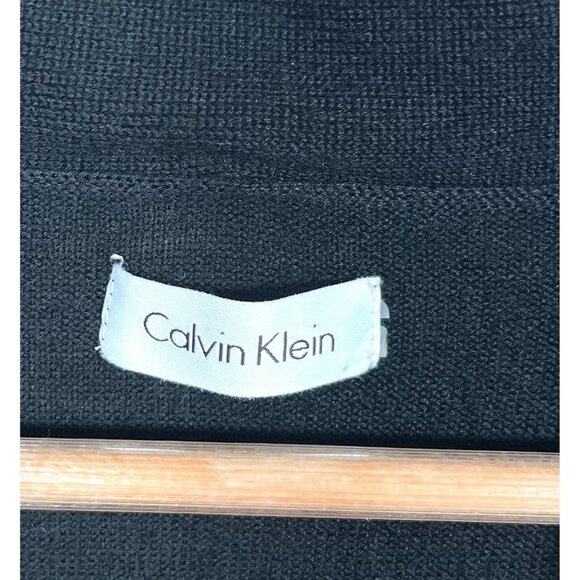 Calvin Klein Merino Wool Black Sweater dress‎ size S/M - Picture 2 of 8